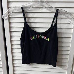 Black California Embroidered Women's Top